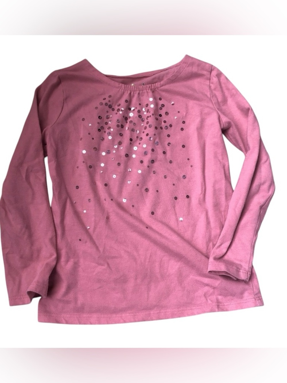 🎇🎆3for$9  Jumping Beans pink Girls Sparkly long sleeve shirt- size S